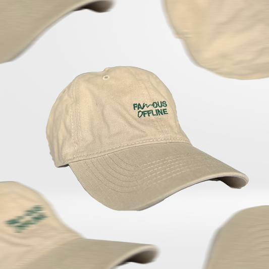 Gorra “Famous Offline” - Pantone 7506 C 356 C