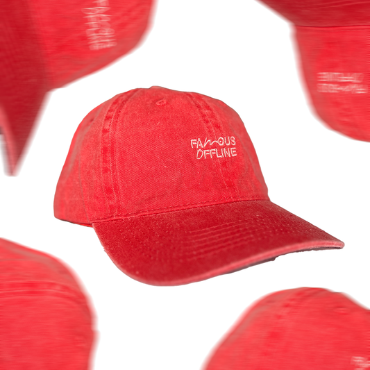 Gorra “Famous Offline” -  Pantone 186C